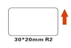 Niimbot etichette R A2A88658501, 30x20mm 320pz White per B21