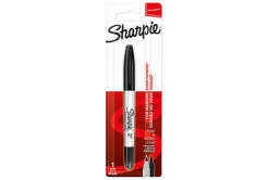 Sharpie 1985877, marcatore twin tip, nero, 1pz, 0.5/0.9mm, permanente, blistr