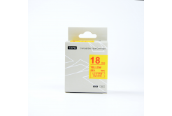 Epson LK-SC18YR, 18mm x 9m, testo rossa / sfondo giallo, nastro compatibile