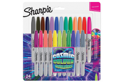 Sharpie 2033672, marcatore Fine, mix di colori cosmici, 24pz, 0.9mm, permanente, blistr