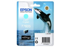 Epson T7605 T76054010 ciano chiaro (light cyan) cartuccia originale