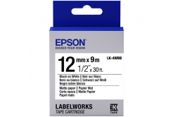 Epson LabelWorks LK-4WBB C53S654023 12mm x 9m, testo nera / nastro bianco, opaco, nastro originale