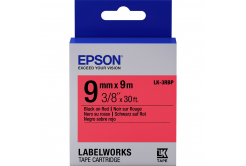 Epson LabelWorks LK-3RBP C53S653001 9mm x 9m, testo nera / nastro rosso pastello, nastro originale