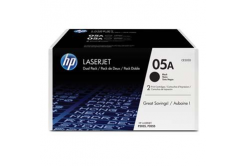 HP 05A CE505AD confezione doppia nero (black) toner originale