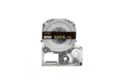 Epson LK-SC18KZ, 18mm x 9m, testo oro / sfondo nera, nastro compatibile