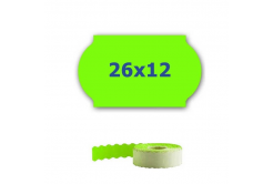Etichette di prezzo per l'etichettatura delle pinze, 26mm x 12mm, 900pz segnale verde