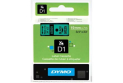 Dymo D1 45809, S0720890, 19mm x 7m, testo nera/sfondo verde, nastro originale