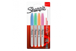 Sharpie 2065402, marcatore Fine, mix di colori, 4pz, 0.9mm, permanente, blistr