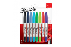 Sharpie 2065409, marcatore twin tip, mix di colori, 8pz, 0.5/0.9mm, permanente, blistr