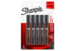 Sharpie S0187958, marcatore W10, nero, 5pz, 1.5-5mm, permanente, blistr