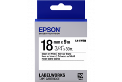 Epson LabelWorks LK-5WBN C53S655006 18mm x 9m, testo nera / nastro bianco, nastro originale