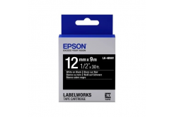 Epson LabelWorks LK-4BWV C53S654009 12mm x 9m, testo bianco / nastro nero, nastro originale