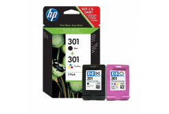 HP 301 N9J72AE nero/colore (black/color) cartuccia originale