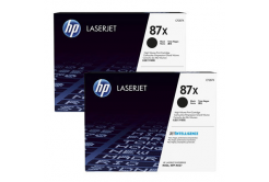 HP 87X CF287XD nero (black) dualpack toner originale