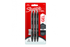 Sharpie 2136598, penna gel S-Gel, nero, 3pz, 0.7mm