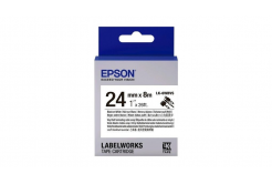 Epson LabelWorks LK-6WBVS C53S656022 24mm x 8m, testo nera / nastro bianco, auto-laminante, nastro originale