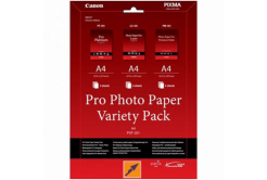 Canon Photo Paper Pro Variety Pack PVP-201, carta fotografica, bianco, A4, 15 pz 6211B021, getto d'inchiostro,5x opaco PM-101, 5x lucido PT-101, 5