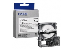 Epson LK-4WBA5 C53S654904 6mm x 9m, testo nera / nastro bianco, tubo termoretraibile originale