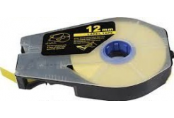 Nastro autoadesivo compatibile per Canon M-1 Std/M-1 Pro, 12mm x 30m, cartuccia, giallo