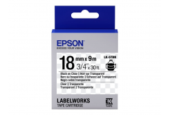 Epson LabelWorks LK-5TBN C53S655008 18mm x 9m, testo nera / nastro trasparente, nastro originale