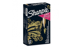 Sharpie 1891062, marcatore Metallic, d'oro, 12pz, 1.4mm, permanente