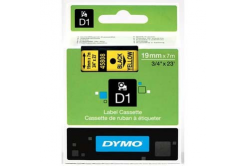 Dymo D1 45808, S0720880, 19mm x 7m, testo nera/sfondo giallo, nastro originale