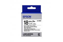 Epson LabelWorks LK-5WBW C53S655012 18mm x 9m, testo nera / nastro bianco, fortemente adesivo, nastro originale