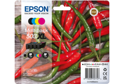 Epson 503XL T09R640 C13T09R64010 colore (CMYK) multipack di cartucce originali