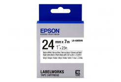 Epson LabelWorks LK-6WBVN C53S656020 24mm x 7m, testo nera / nastro bianco, vinile, nastro originale