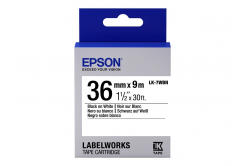 Epson LabelWorks LK-7WBN C53S657006 36mm x 9m, testo nera / nastro bianco, nastro originale