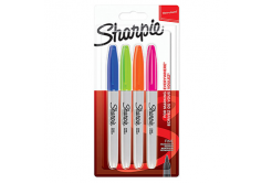 Sharpie 2065403, marcatore Fine, mix di colori, 4pz, 0.9mm, permanente, blistr