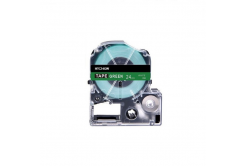 Epson HTC24GW, 24mm x 8m, testo nera / sfondo verde, nastro compatibile